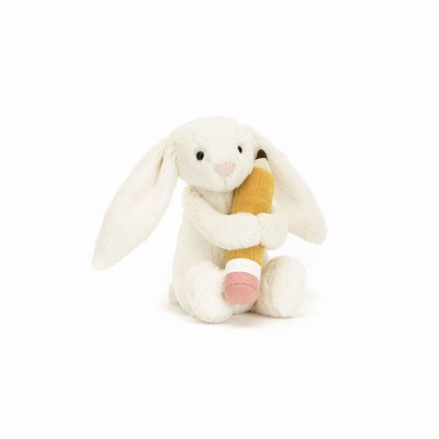 Jellycat Bashful Conejo with Pencil | PKUB-71652